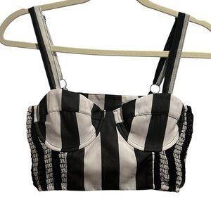 Vanessa Mooney Crop Bustier Tank